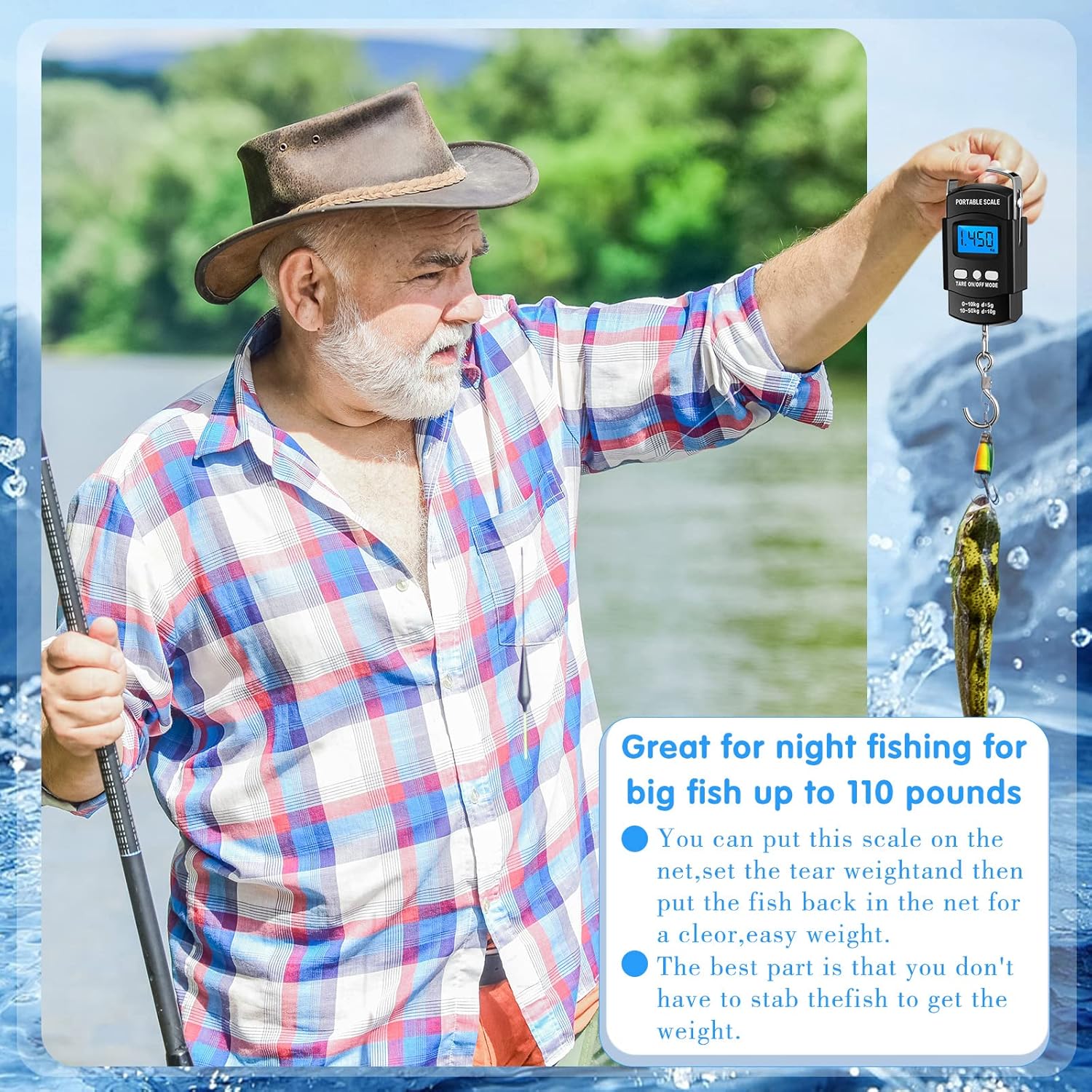 Pcs Digital Fish Scale 110lb/ 50kg Weight Capacity Botswana Ubuy