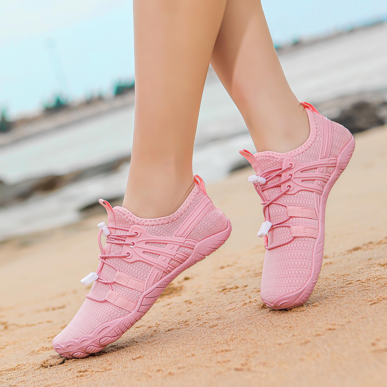 Buty wodne Mężczyźni Kobiety Oddychające buty plażowe Szybkoschnące Buty do pływania na boso Basen Surfing Nurkowanie Bieganie Joga