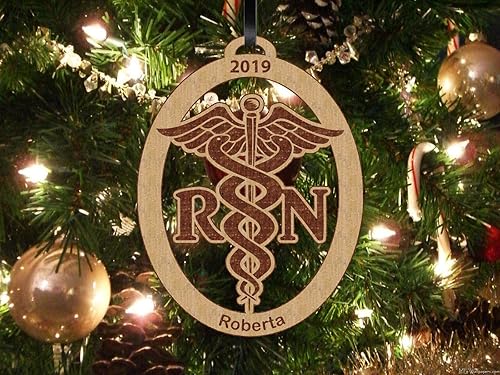 Miniatura 3 de RN, Registered Nurse, RN Gift, RN Christmas Ornament, RN Personalized Ornament