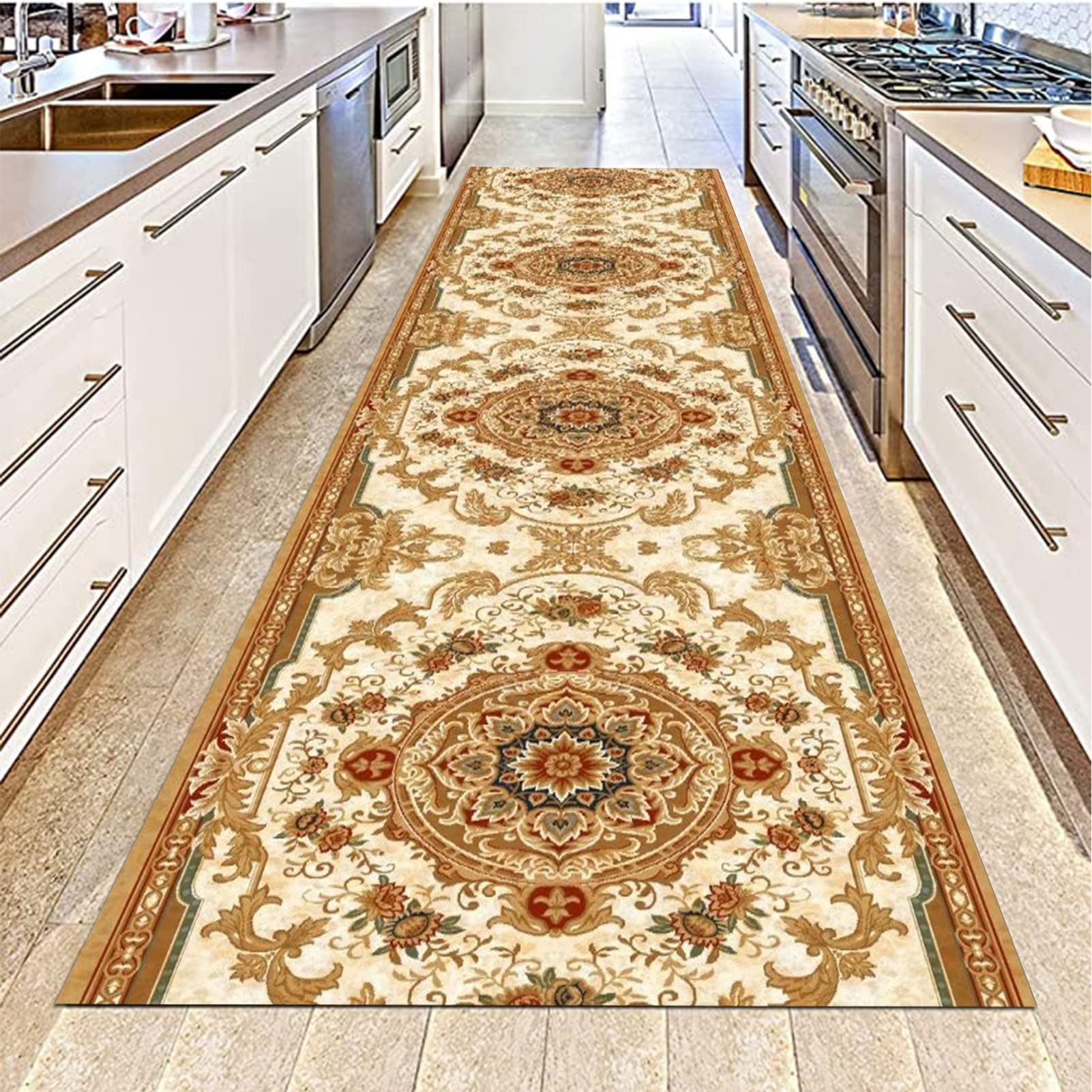 Vloerkleed 80 x 300 cm – loper – antislip – jute look Decoratie- laagpolig – kameelbruin – TAR098K01 – | Gecontroleerde retourproducten en nieuwe overstockproducten tegen een onverslaanbare lage prijs