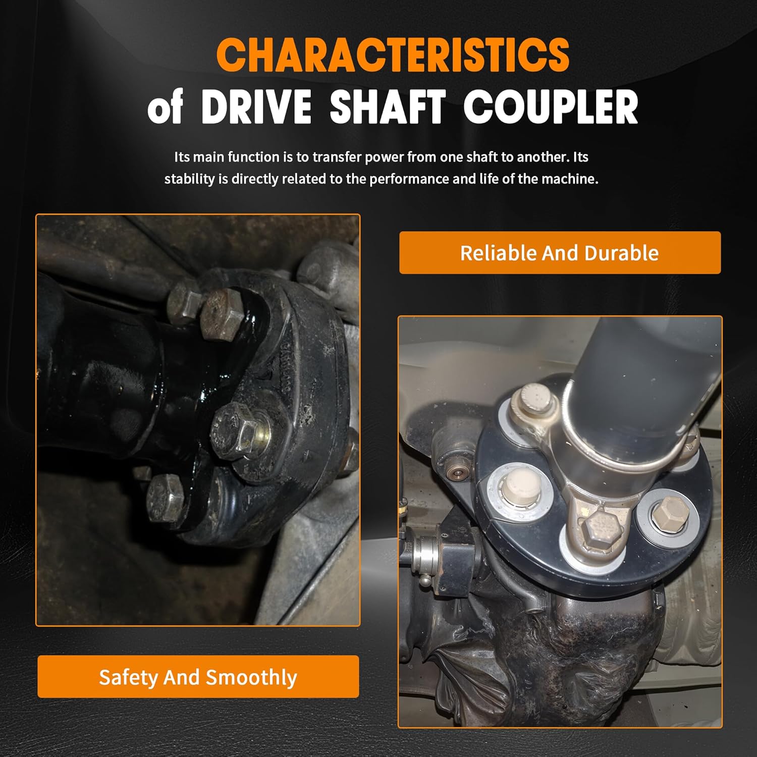 5127289AA, 5144110015 Drive Shaft Coupler Flex Joint Shaft Coupling with Bolts Compatible with Chrysler 300 2005-2010 & Dodge Challenger 2010-2011, Magnum 2005-2008, Charger 2006-2011