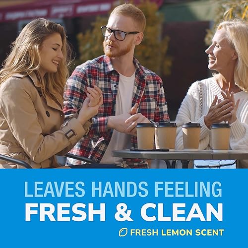 Miniatura 5 de Líquido calmante desinfectante de manos avanzado - Suministros para el regreso a clases - Aroma fresco, botella de 8 onzas líquidas (paquete de 4)