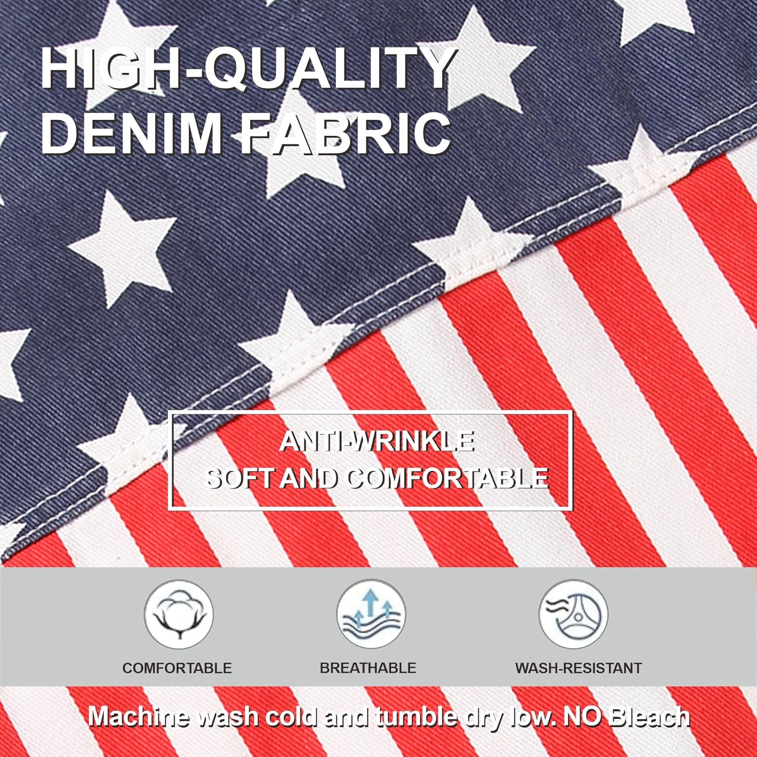 Men's American Flag Denim Vest,Patriotic Button Up 4th of July Vest for Men Retro Sleeveless Jean Jacket