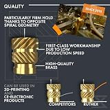 ruthex threaded M2/M3/M4/M5 assortment box (270 pieces) - brass threaded sockets - press-fit nut for plastic parts - by heat or ultrasound in 3D printer parts - 4
