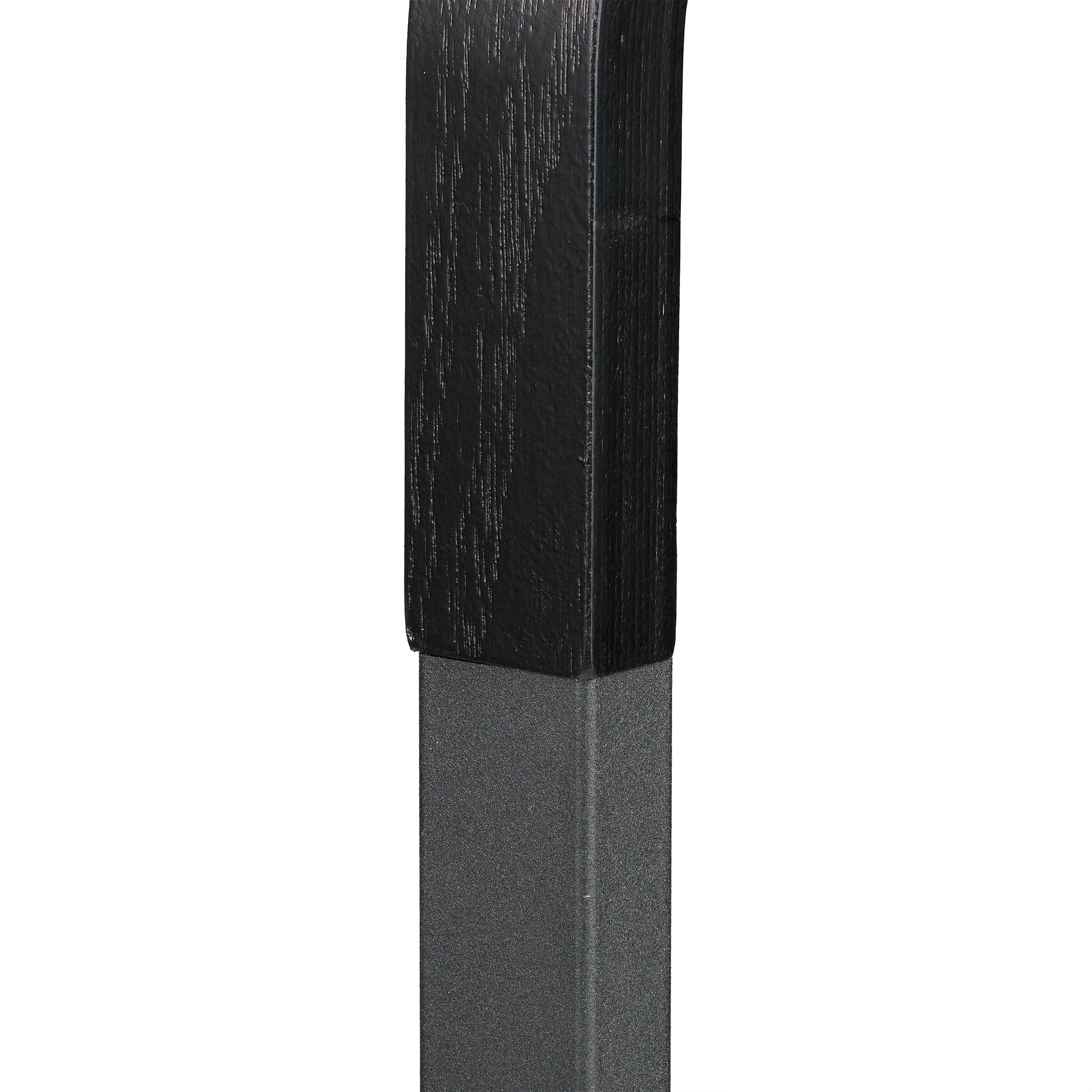 Relaxdays Servo Muto da Camera, 107 x 47,5 x 20 cm, Appendiabiti per Giacca, Camicia e Pantalone, in Acciaio e MDF, Nero