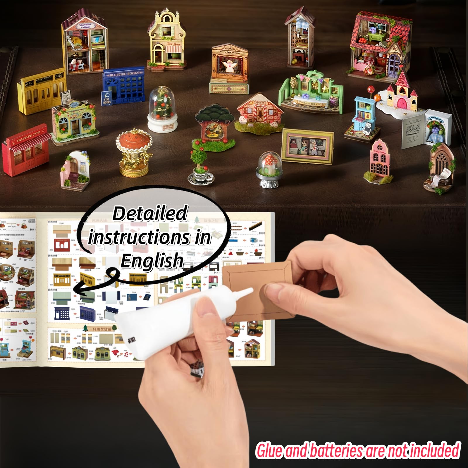 Fairyland Curiosity House, kit fai da te per casa delle bambole in miniatura, incantato da collezione, con dettagli vintage, design a libro, regalo avanzato per adulti (edizione standard)