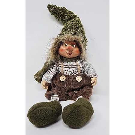 Herbst Wichtel Figuren 2er Set Mit Pilzhut - 15cm Polyresin Deko Für Fensterbank & Tisch