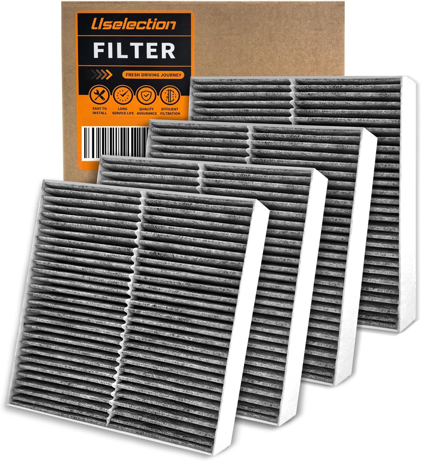 Cabin Air Filter W/Activated Carbon Kit for Kenworth T660 T680 T700 T800 T880,for Peterbilt 567 579,for International HV507 HV607 LT625 MV607 Replaces AF55839 PA30093 P640110 X1987001