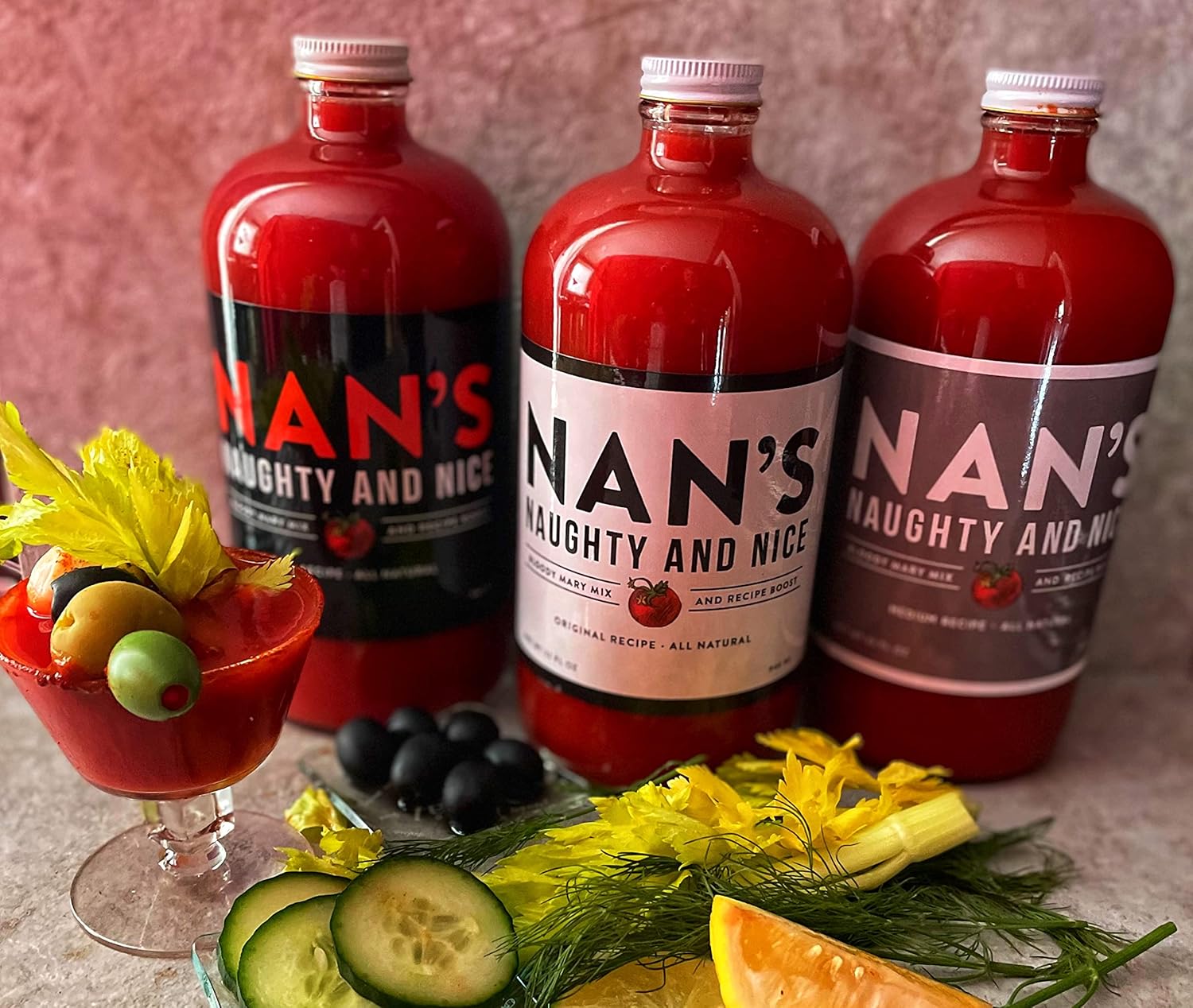 Nan's Naughty And Nice Bloody Mary Mix (Original Recipe, 2 Pack)