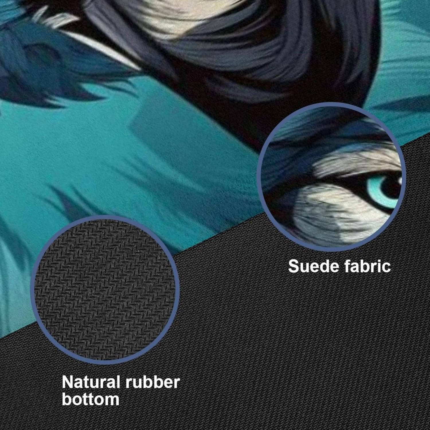 Yoga Towel, Wolf Animal Print Non Slip Sweat Absorbent Hot Yoga Mat Towel for Hot Yoga, Pilates and Fitness - 72.8" x 26.8"