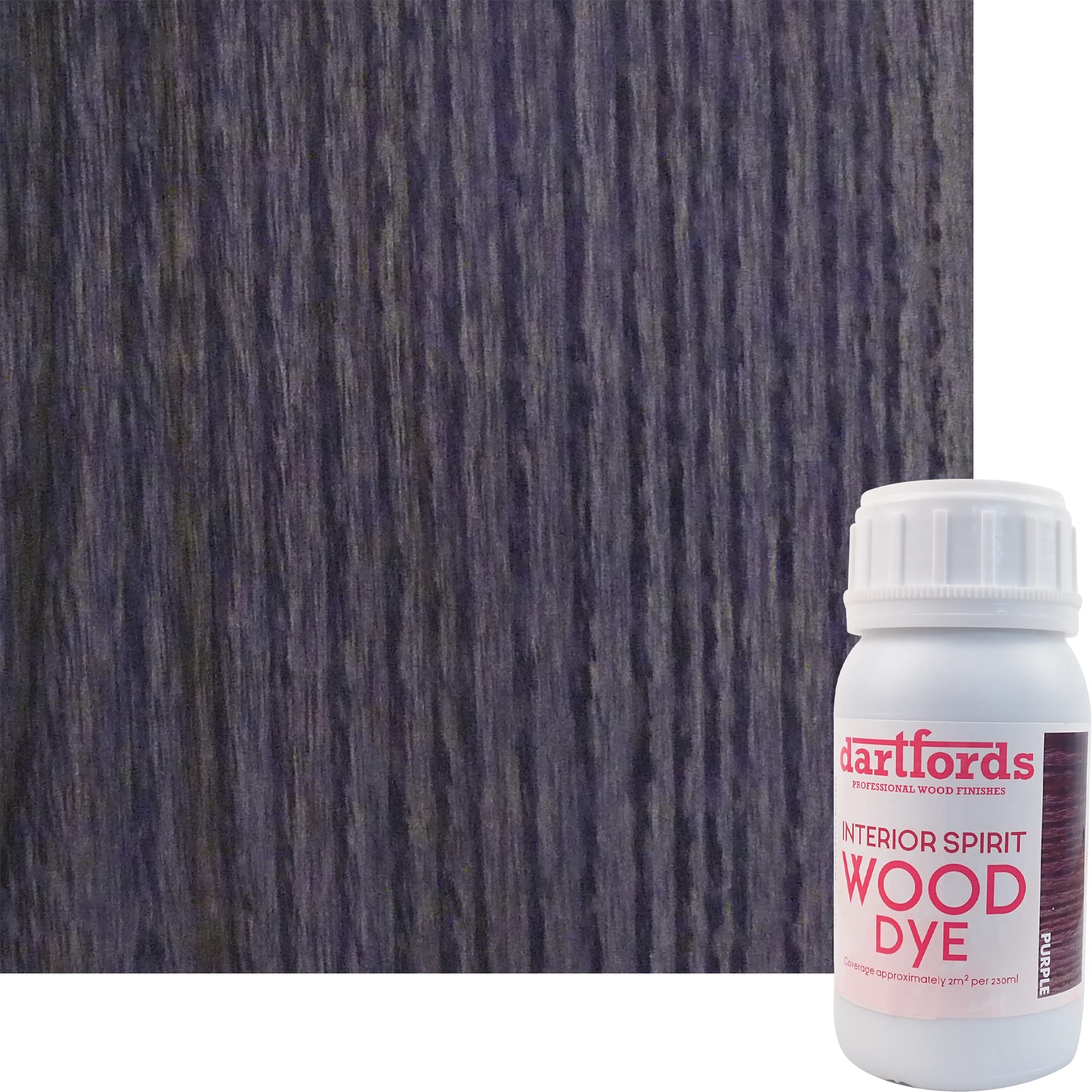 dartfords Purple Interior Spirit Based Wood Dye - 250ml Bottle