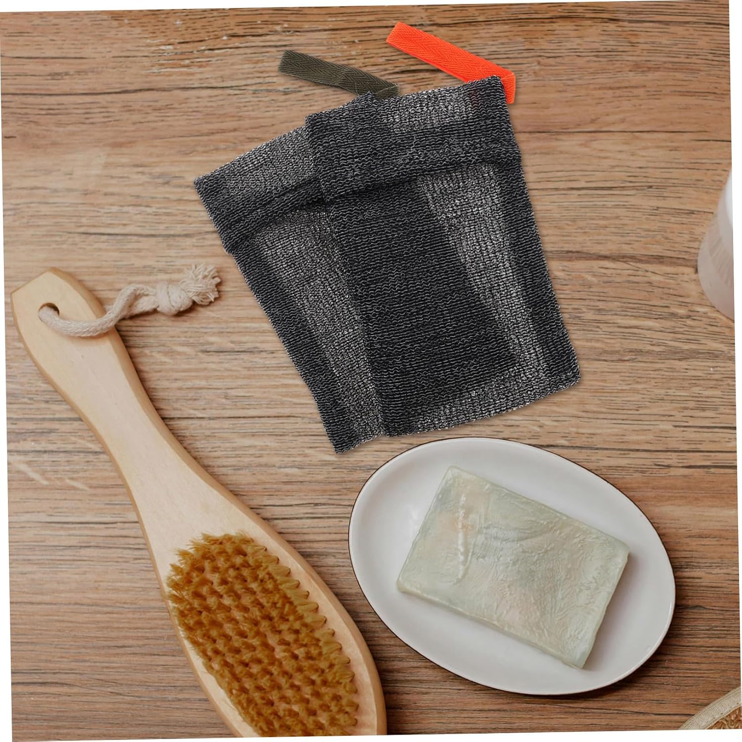 2pcs Foaming Net Soap Bags for Facial Cleansing Soap Storage Mesh Exfoliating Pouch for Body Wash Reusable Foaming Holder for Shower Bath