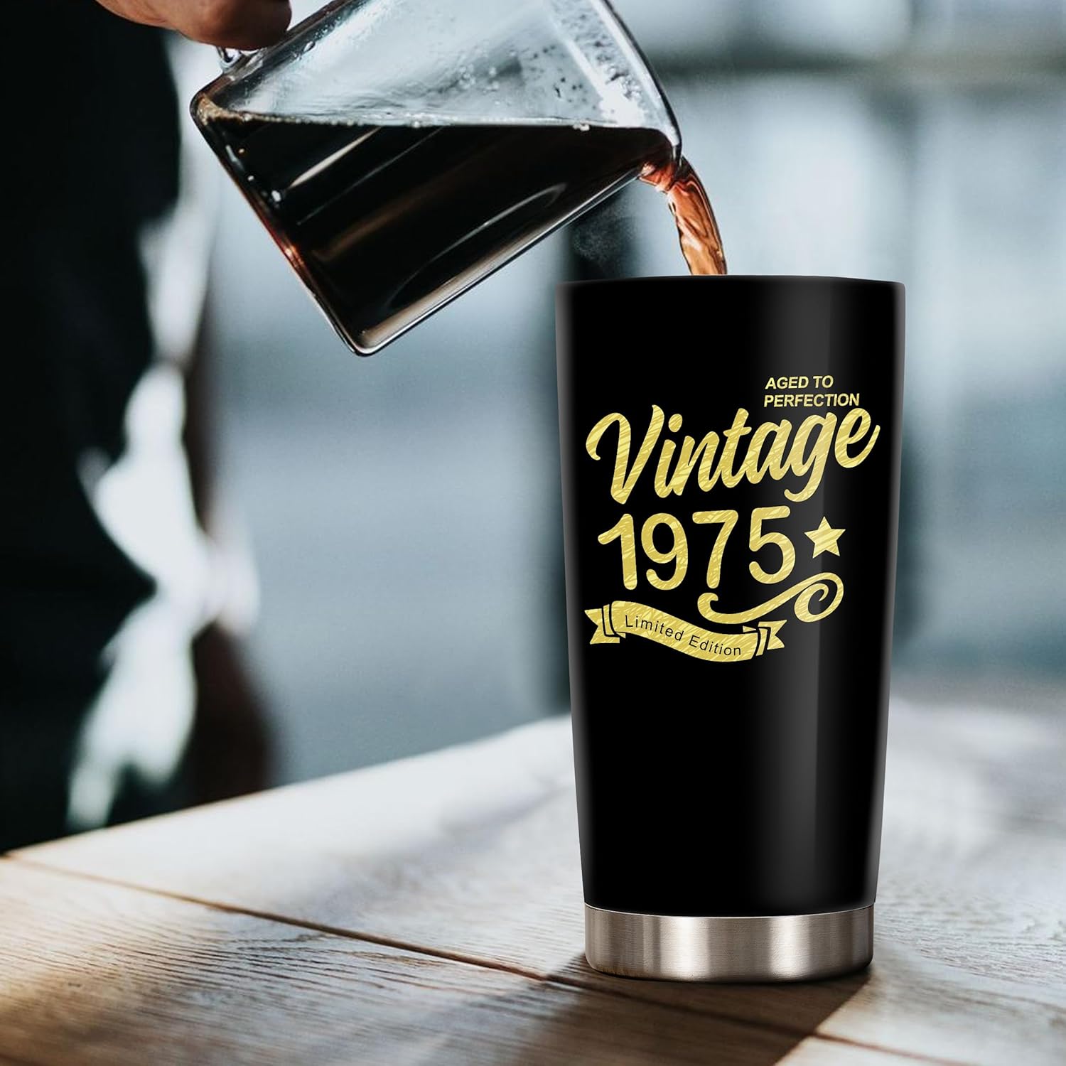 Happy 51th Birthday Tumblers Gifts for Men Women, Back in 1975 Stainless Steel Tumblers Gifts, 1975 51 Years Old Birthday Gift For Wife Husband Mom Dad - Image 2