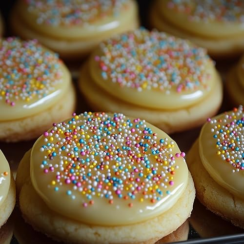 Miniatura 5 de NCS Gránulos comestibles amarillos sin pareil, 8 onzas, ideales para cupcakes, galletas, pasteles, pasteles