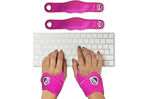 Ergonomic Mouse and Keyboard Wrist Rest Pads with Tension, Adjustable Fit for Padded Comfort