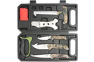 Mossy Oak 8-Piece Portable Deer Skinning & Butcher Kit