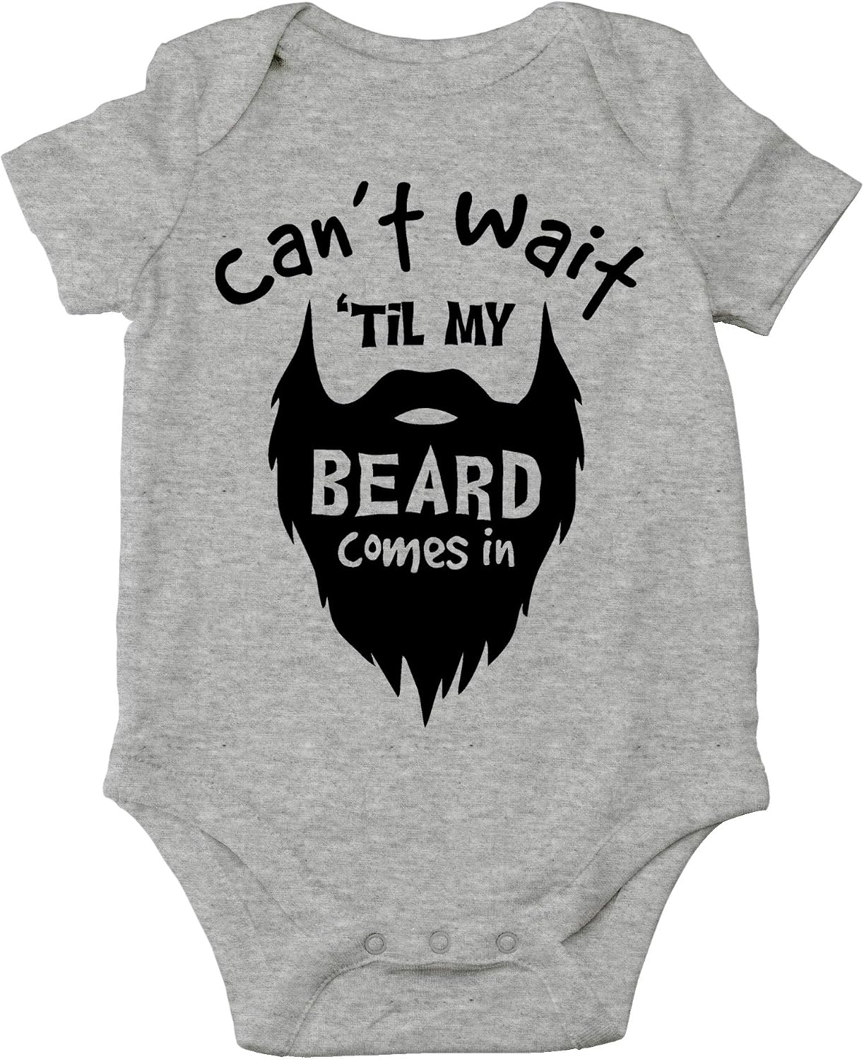 Can't Wait Til My Beard - Baby Clothes - Funny Newborn Bodysuit Outfits for Boys