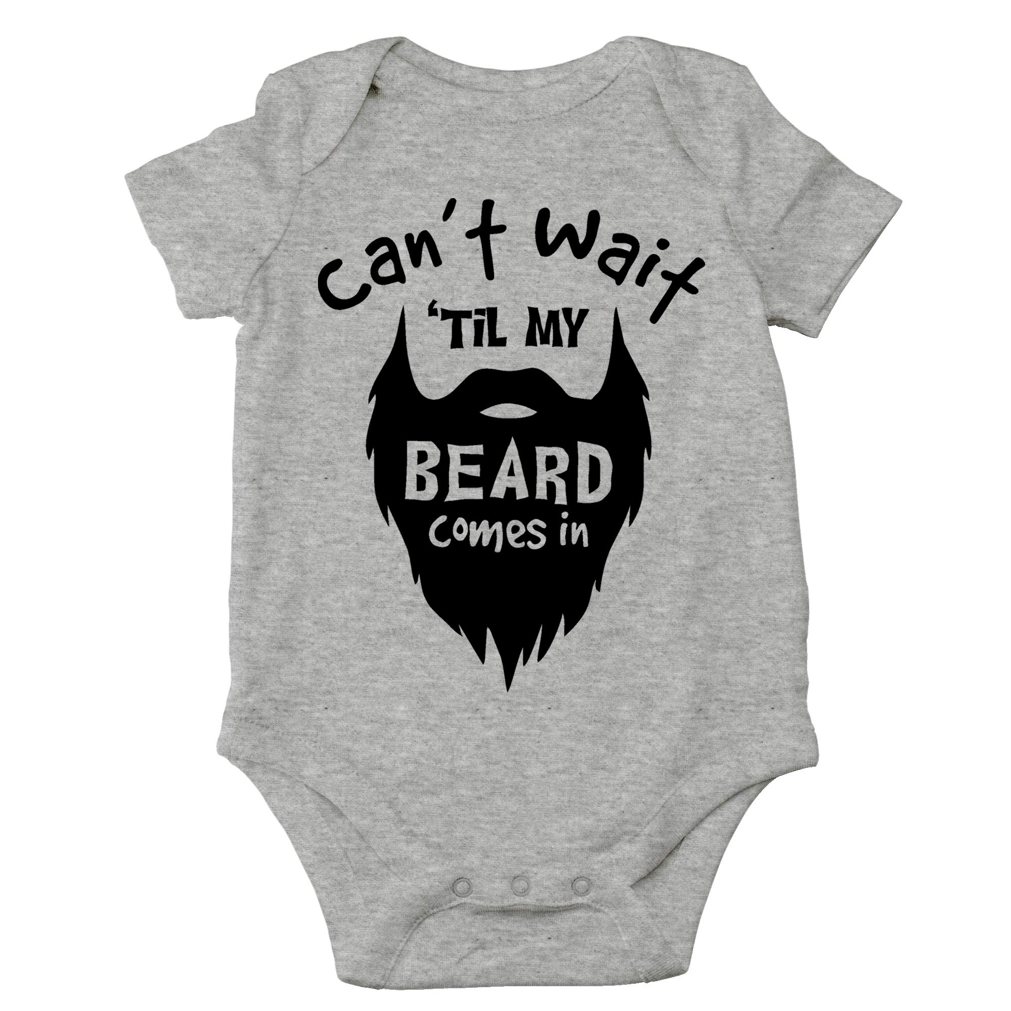 CBTwearCan't Wait Til My Beard - Baby Clothes - Funny Newborn Bodysuit Outfits for Boys