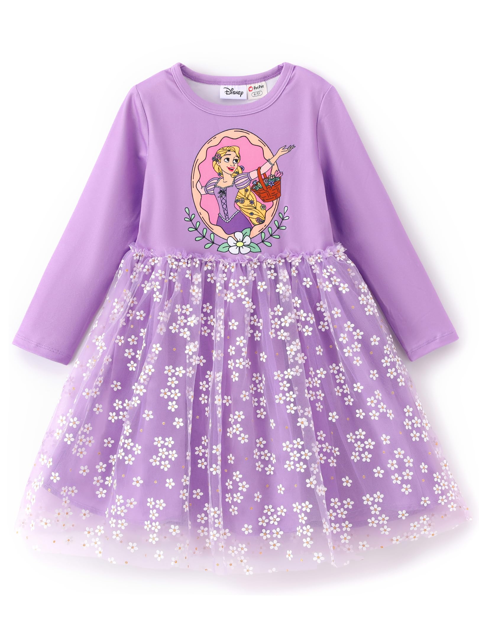 Disney Girls' Tulle Tutu Dress Birthday Party Outfit Toddler to Big Kid