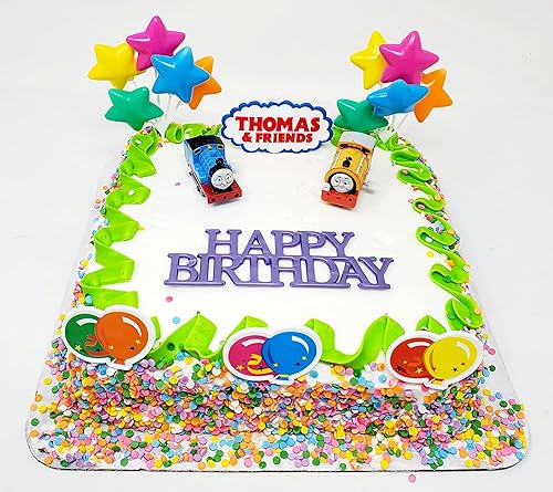 Miniatura 3 de Thomas the Train - Juego de pastel de cumpleaños con Thomas y sus amigos