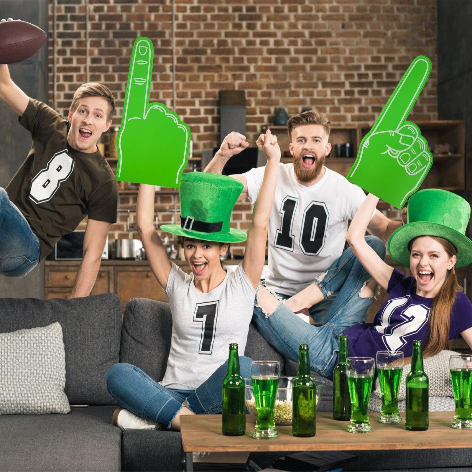 Foam Finger - Finger en mousse géante | Sports Foam Finger | 18 pouces Sports Fan Foam Finger, Cheerleading Foam Finger, Blank Foam Hand, Cheerleading Props for Sports Events Games School Business