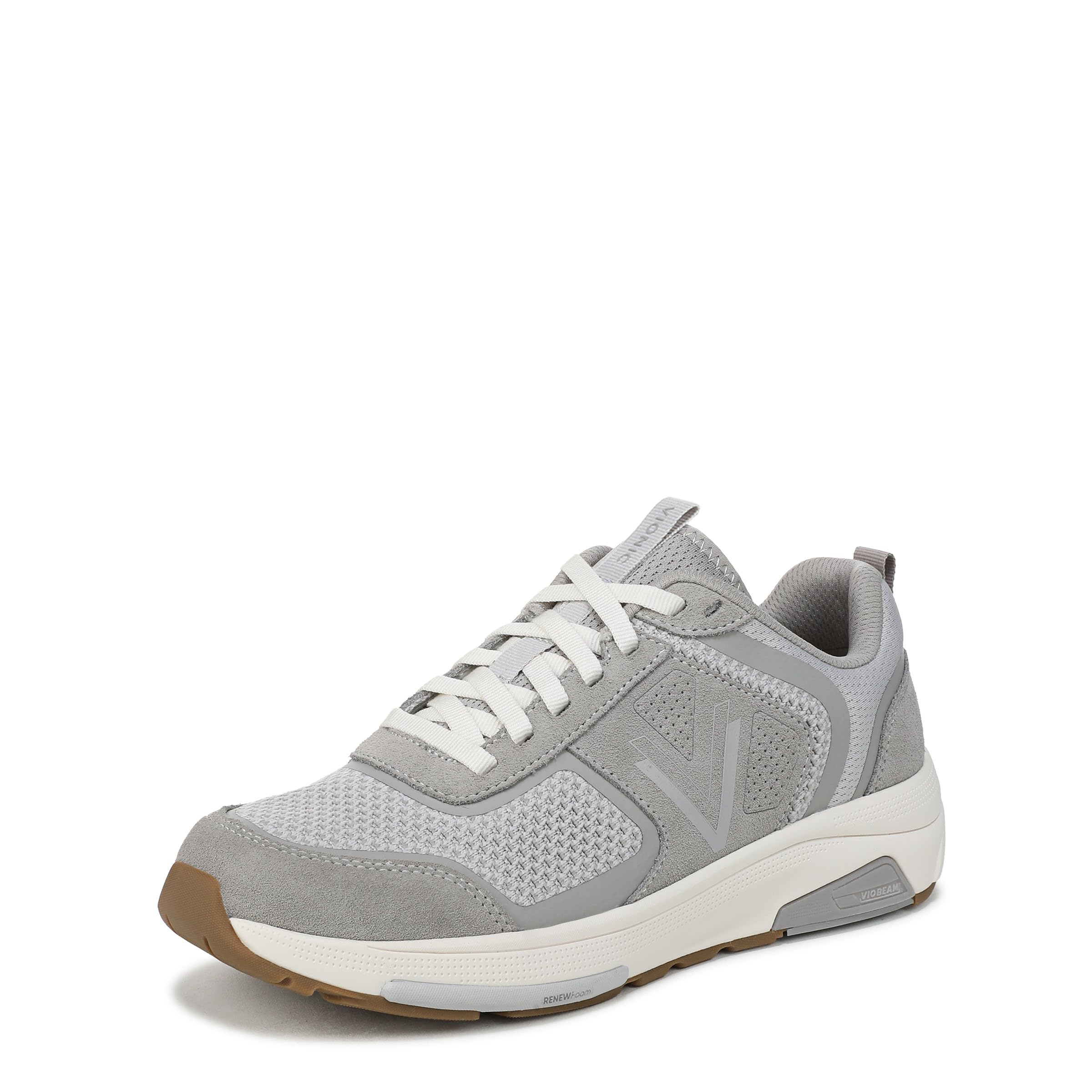 Vionic Womens Walk Strider Knit Lace-Up Trainers, Medium Fit, Grey, UK 5.5