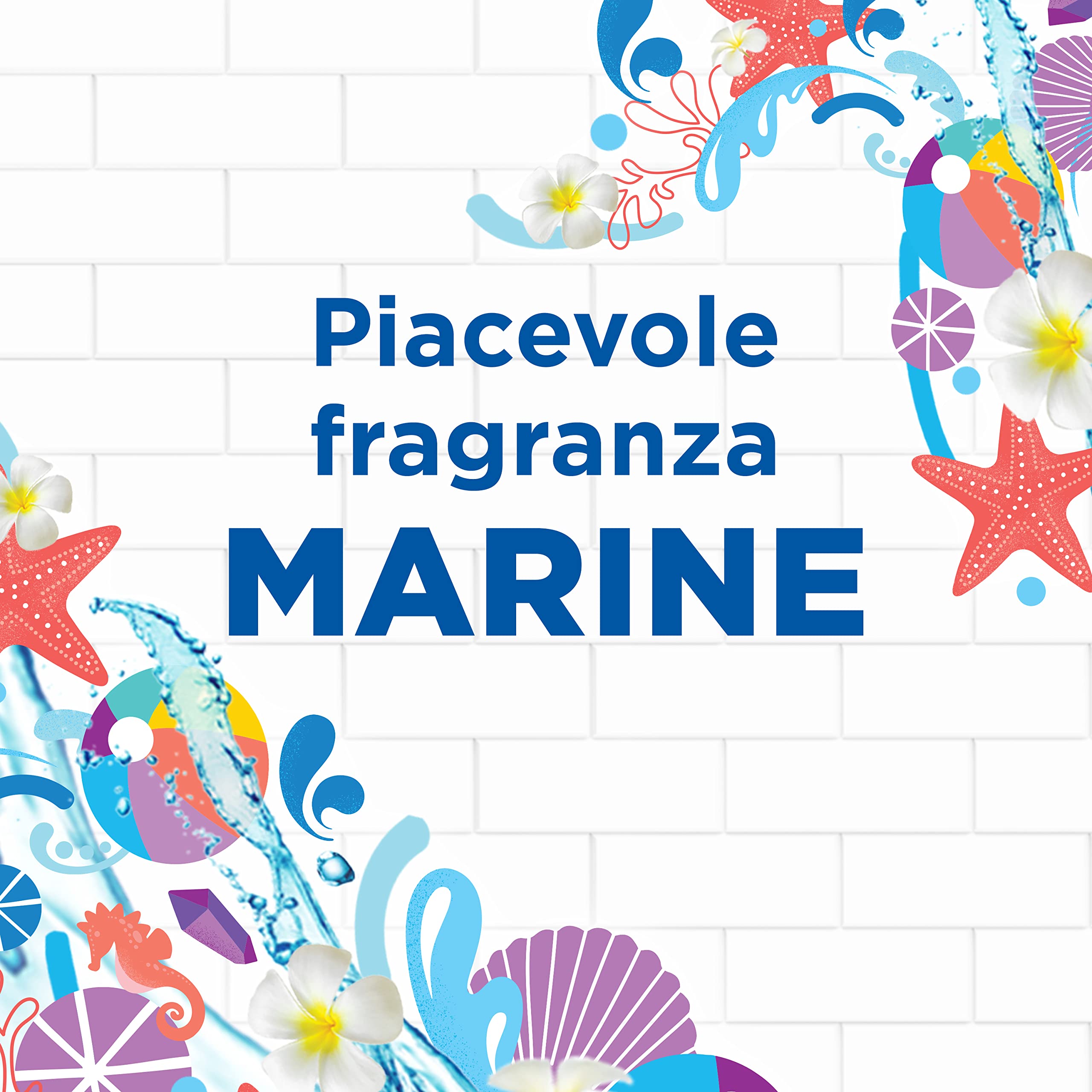 Duck WC Gel Disinfettante - Liquido per WC, Uccide fino al 99,9% dei batteri, Fragranza Marine, Formato Scorta da 12 pezzi