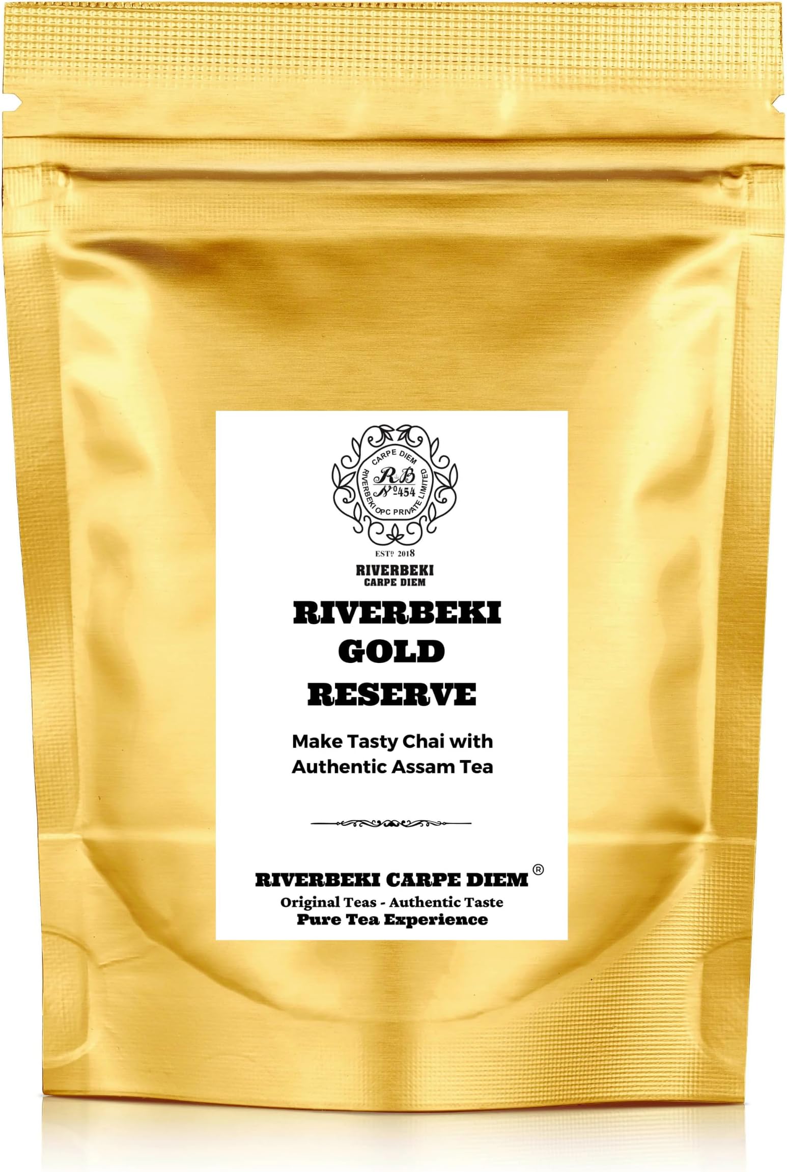Riverbeki Gold Reserve Tea - Pure Taste of Assam, Excellence with Every Sip; Premium Tea 250gm Packet