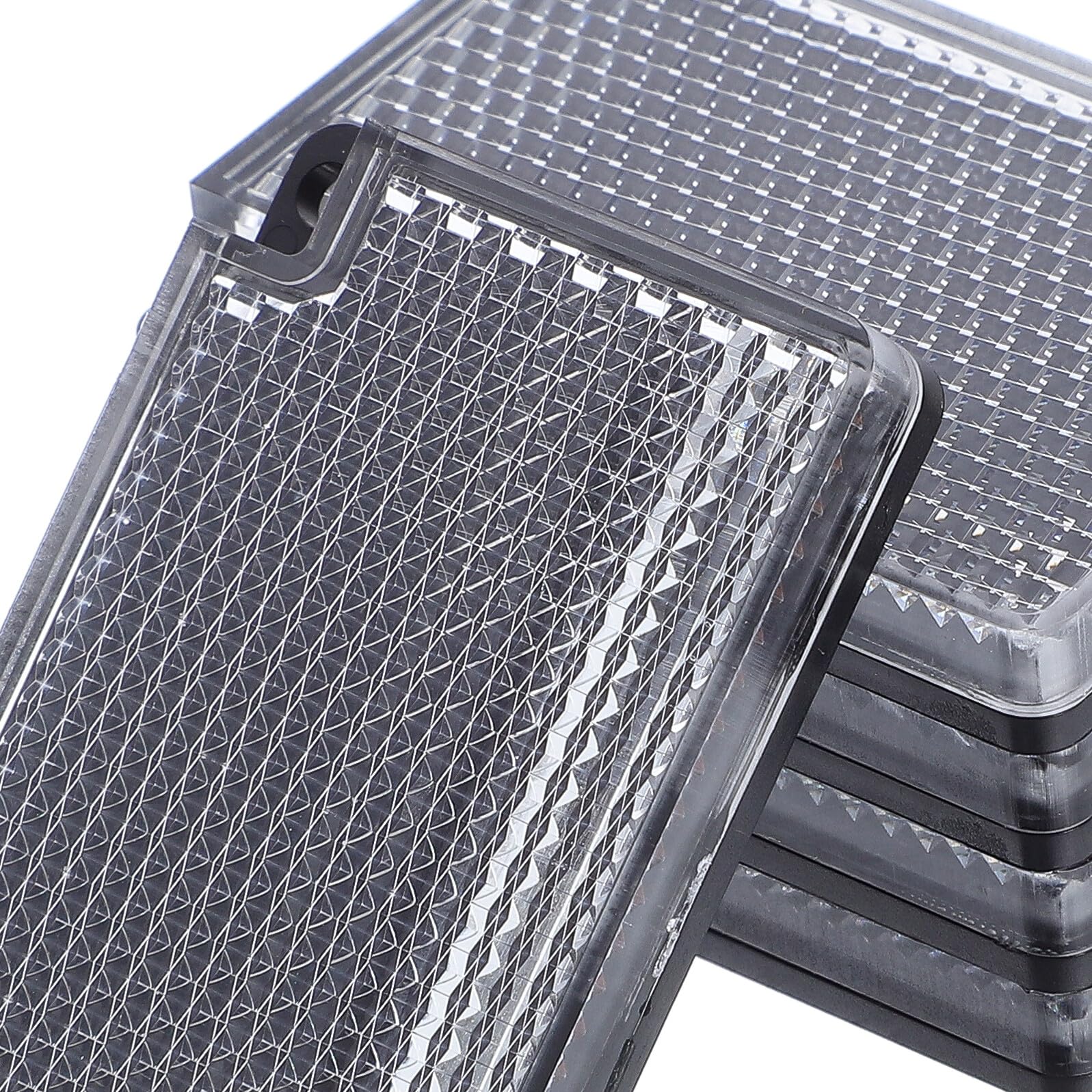 BESPORTBLE 5 piezas reflector cuadrado retro con estructura de panal de abeja accesorio altamente reflectante para fotoeléctricas fotoeléctricas, uso versátil para el tráfico