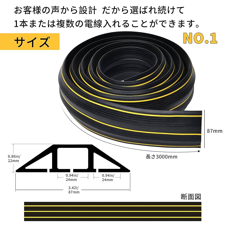 Amazon.co.jp: LOOBANI ケーブルプロテクター 配線カバー