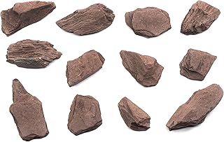 12PK Raw Red Slate, Metamorphic Rock Specimens - Approx. 1" - Geologist Selected & Hand Processed - Great for Science Classrooms - Class Pack - Eisco Labs