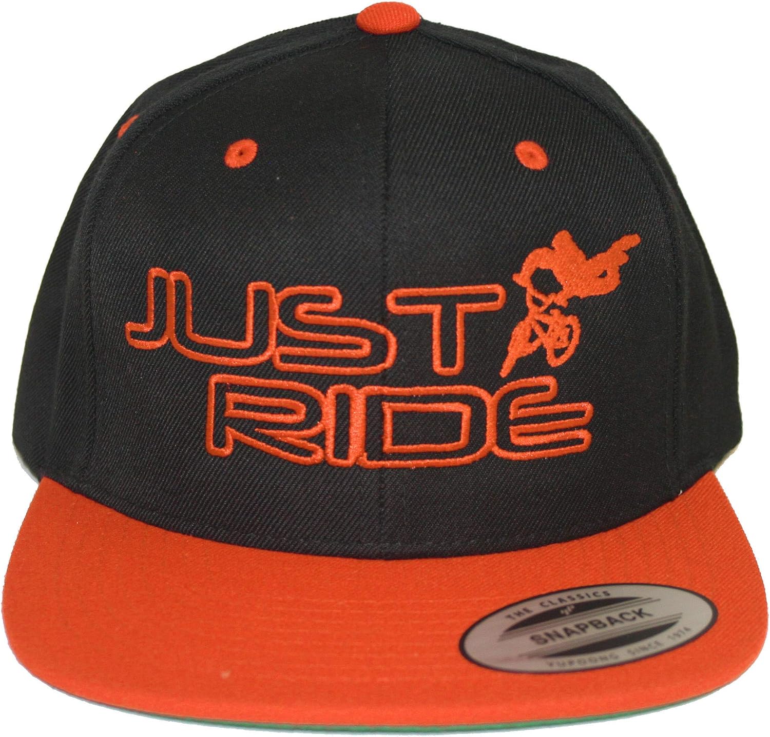 JUST RIDE BMX Hat Flat Bill Snapback