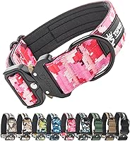 Vista 7 de TSPRO Collares Premium para Perros Collar Táctico para Perro con Parche y Hebilla de Metal de Liberación Rápida de Servicio Pesado Duradero Grueso