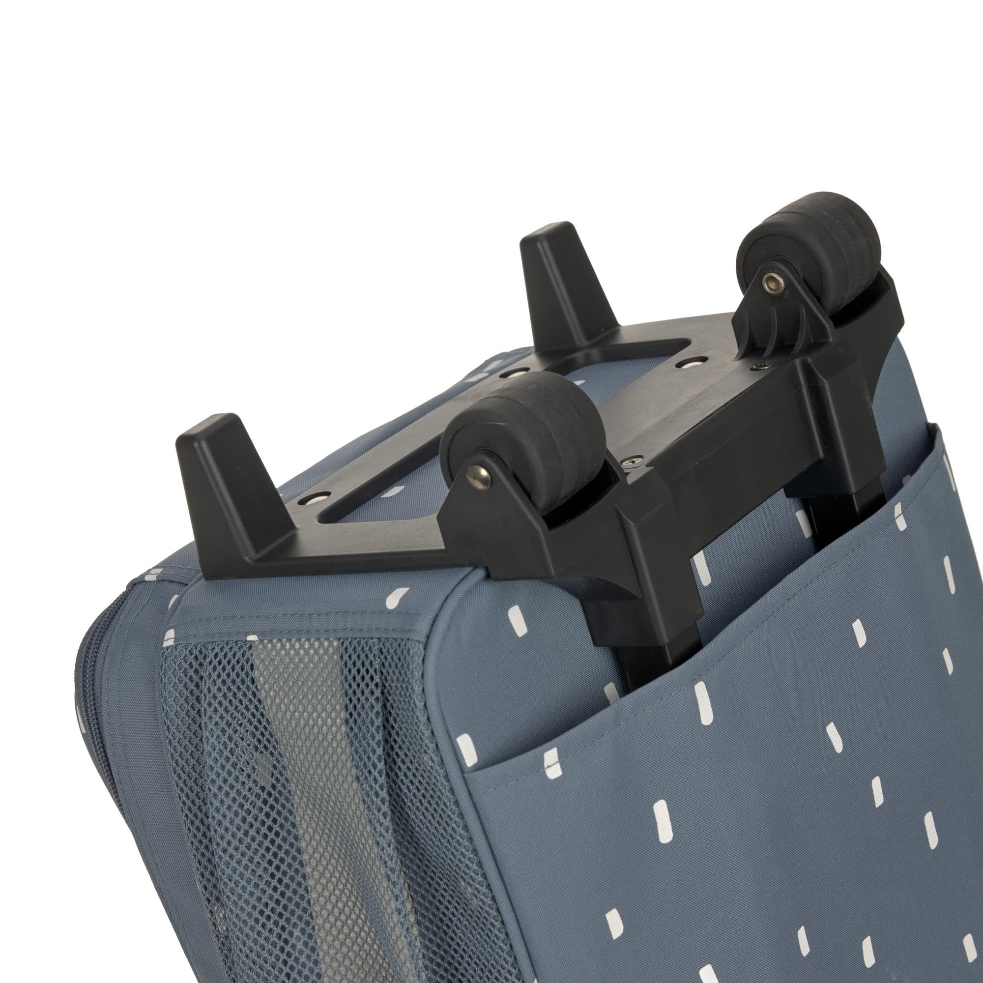 Lässig Valise pour Enfants Trolley Valise de Voyage avec Barre télescopique et roulettes Bagage à Main/Trolley Happy Prints Midnight Blue