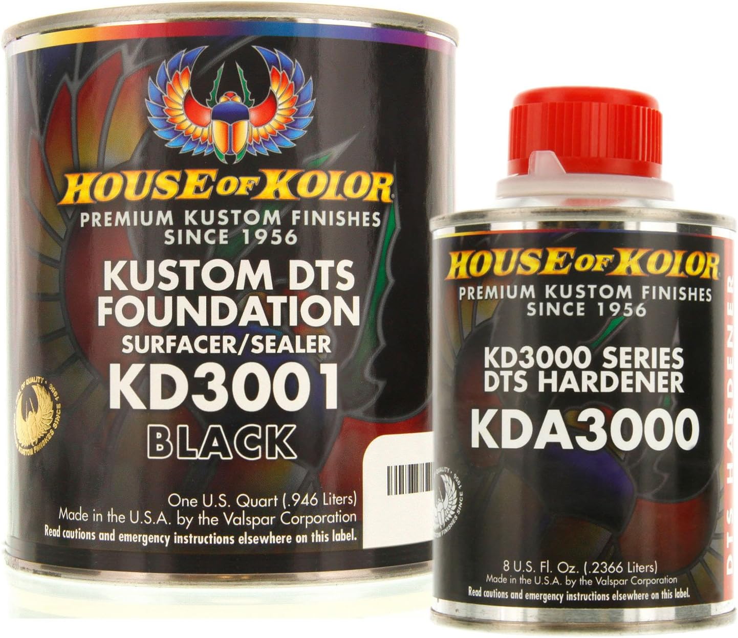 Quart Kit Black Color Kd3000 DTS Surfacer/Sealer W/Hardener