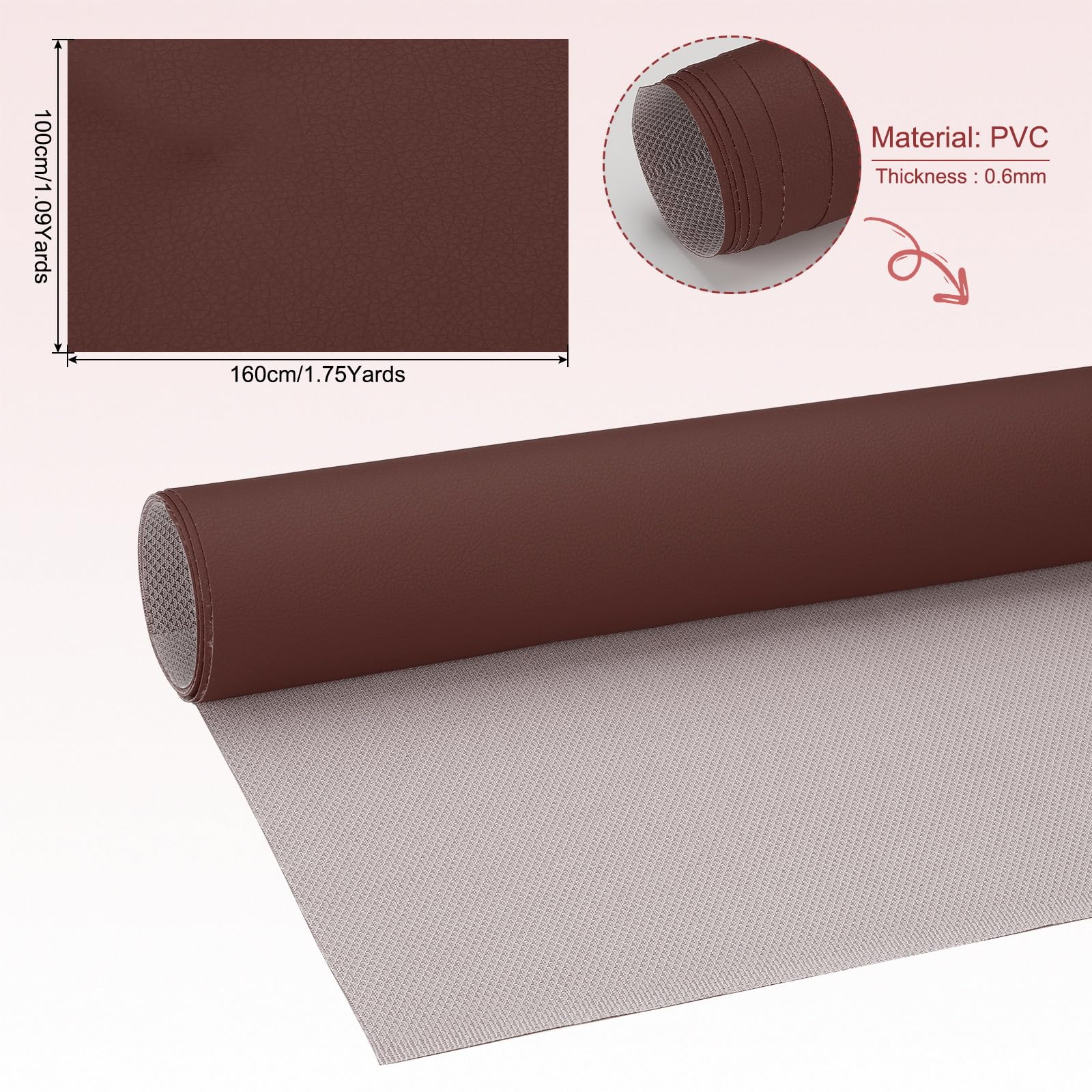 PATIKIL 63x39.4in Faux Leather Sheets - Image 2