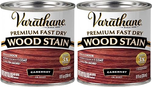 Vista 76 de Rust-Oleum 1 cuarto de galón Brands 262004 Spring Oak Varathane - Tinte para madera de secado rápido color fantasía (Spring Oak)