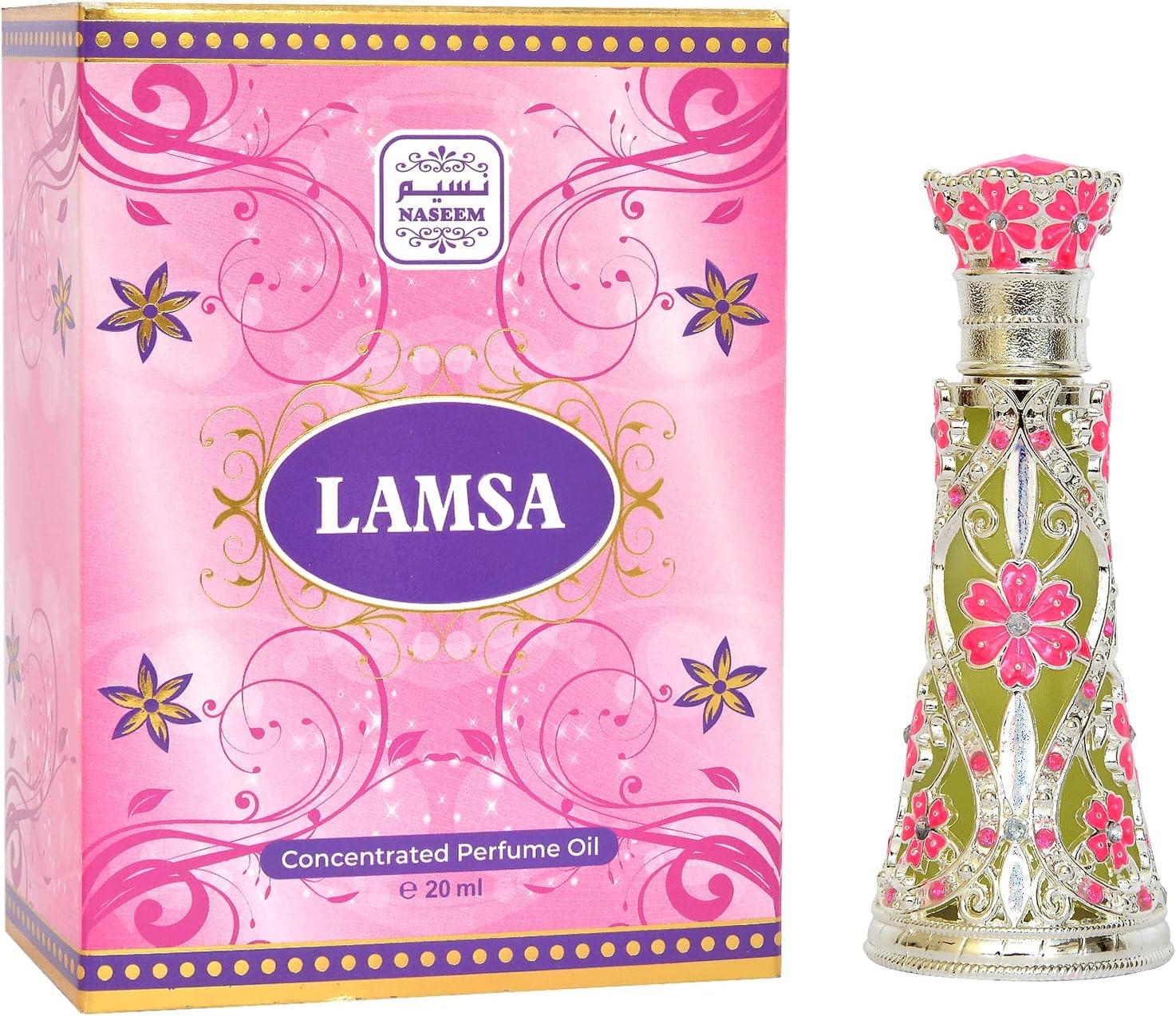 Naseem Lamsa Perfume Oil 20ml - Subtle Tone Eau De Parfum for Men & Women - Long Lasting Fragrance with Fresh, Floral, and Woody Notes - Ideal for Daily Wear & Special Occasions