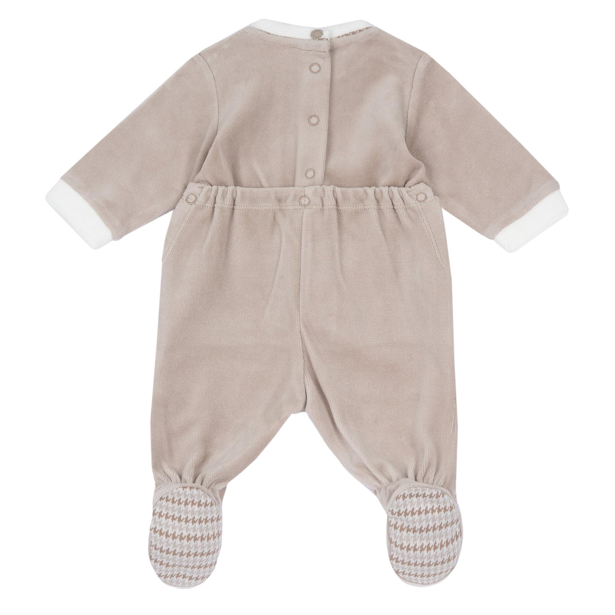 Chicco, Pijama de Bebé de Suave y Cálida Chenilla, con Cómoda Abertura con Solapa, Adecuado para el Invierno, Ropa de Bebé para Niño y Niña 0-24 Meses, Designed in Italy
