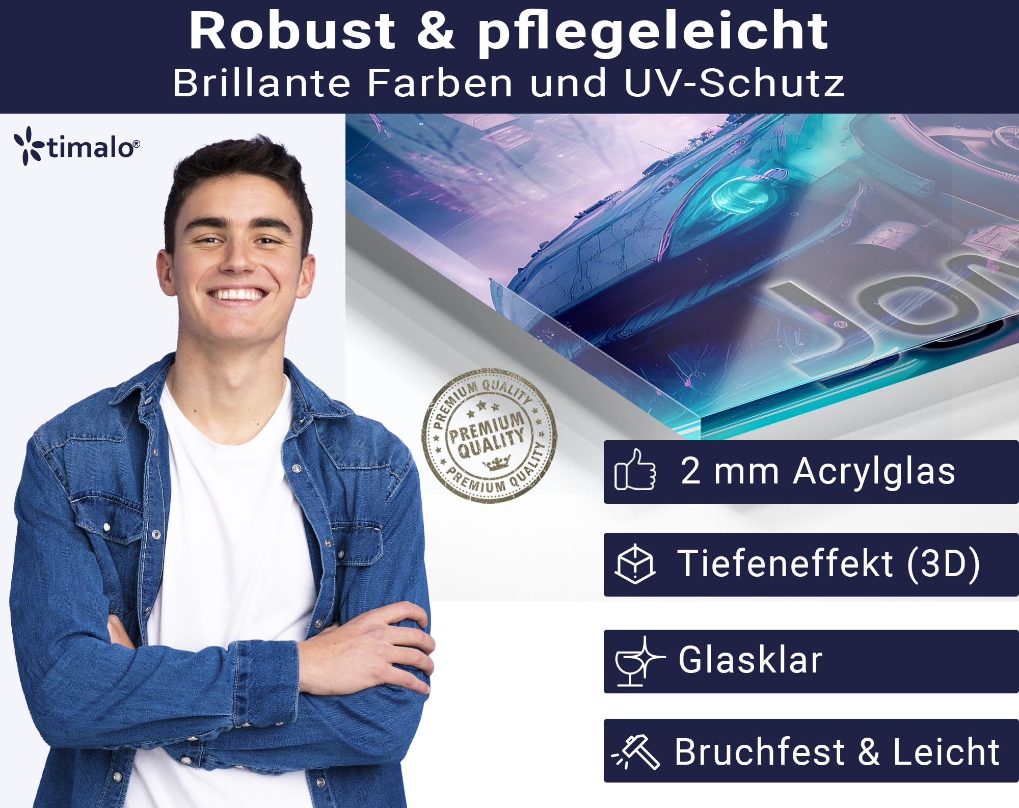 Gaming Schreibtischunterlage personalisiert mit Namen | 80 x 60 cm Rennwagen | wasserfeste Schreibunterlage, abwischbar, hochwertiges Acrylglas, Gamer Teenager Kunststoff