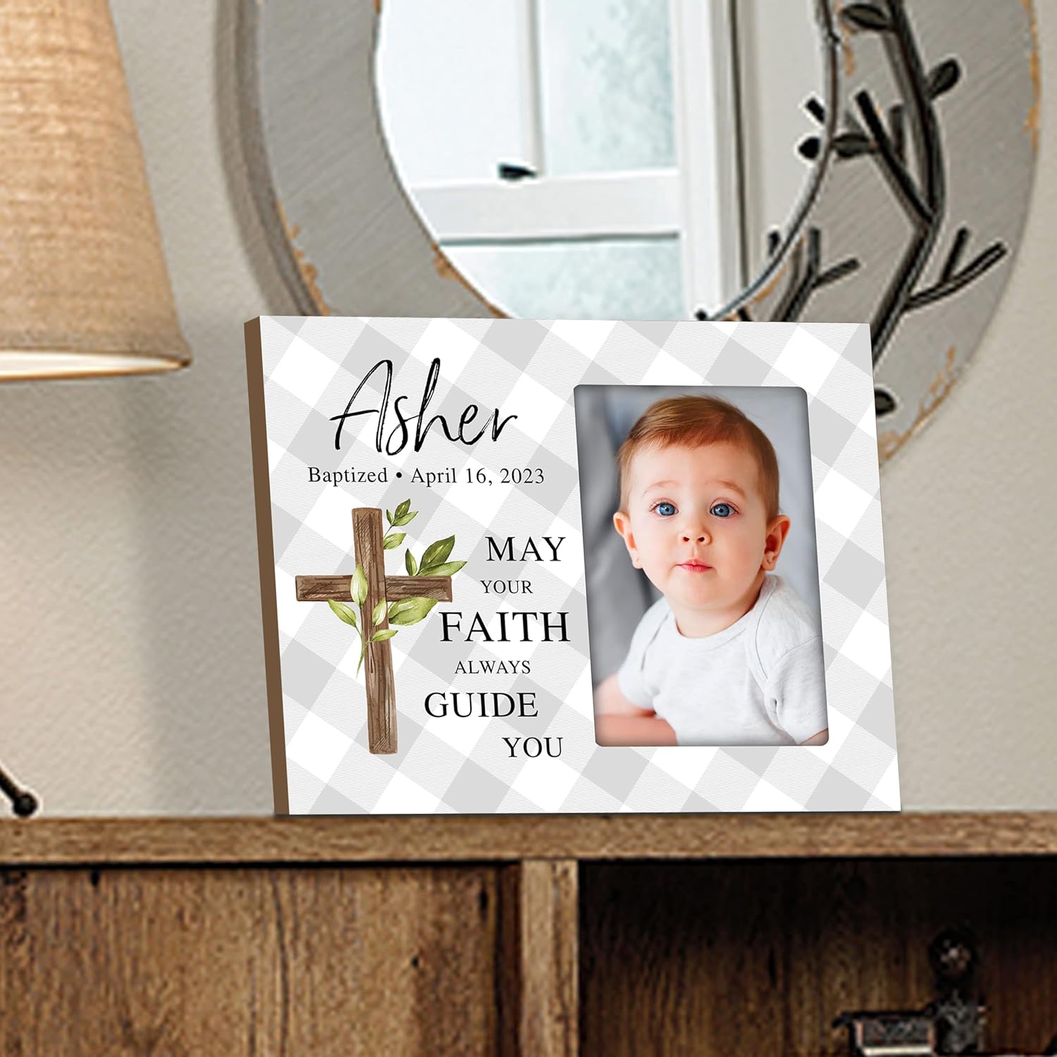 Lifesong Milestones Baptism Picture Frame Personalized