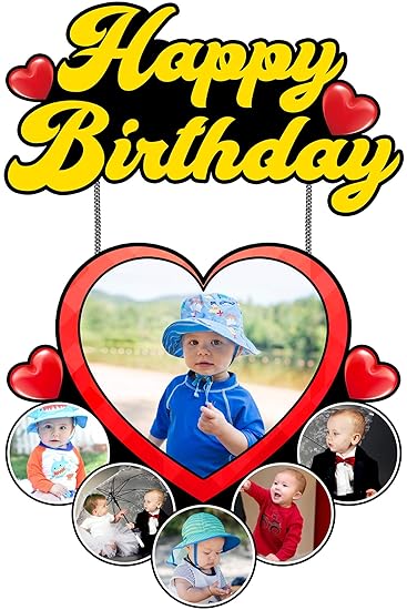 Shri Kanth Art Happy Birthday Personalized Photo Frames Perfect for Office and Home Decorations (Size:- 12 x 18 Inch)