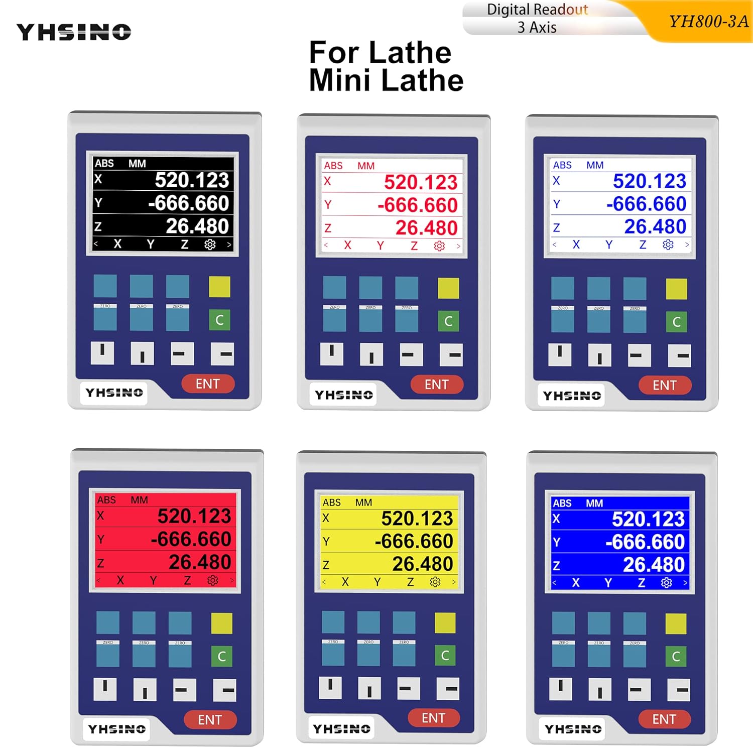 DRO LCD Screen Digital Readout Display for CNC Milling Milling Machine Mini Lathe Machine Tool (DRO Display)