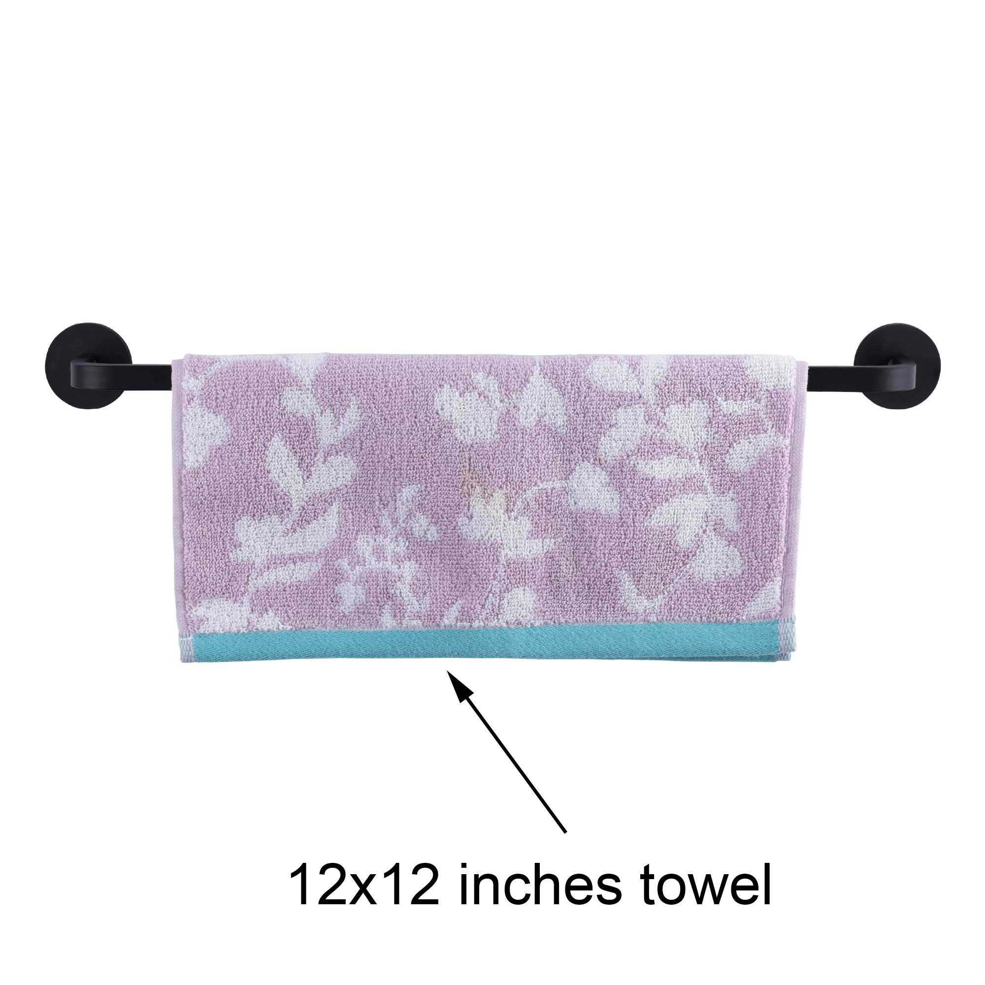 16 Inches Magnetic Towel Bar for Refrigerator, Magnetic Towel Holder Towel Hook Hanger for Fridge, Kitchen Stove, Oven, Dishwasher, Sink Laundry Washing Machine Black