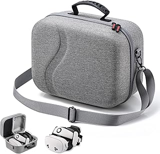 LEQTRONIQ Large Carrying Case for Meta 3S/Meta 3, Hard Travel Case for BOBOVR S3 Pro/Kiwi Design Battery Head Strap, Contr... Price In India