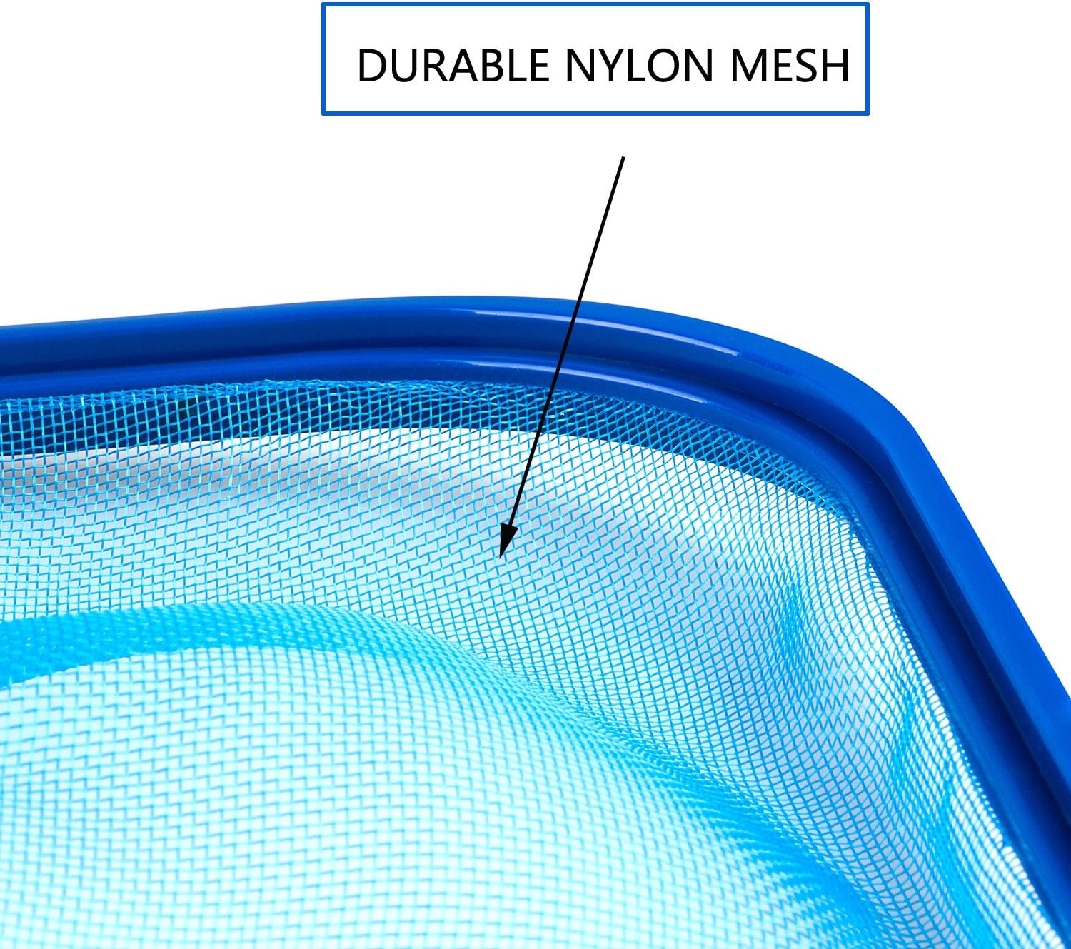 Leaf Skimmer Net Swinging Pool Skimmer Above Ground Pool Maintenance - Fine Mesh Net - for Cleaning Surface of Swimming Pools, Hot Tubs, Spas and Fountains