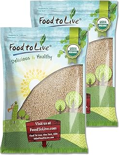 Food to Live Organic Royal White Quinoa, 20 Pounds – Whole Grain, Non-GM...