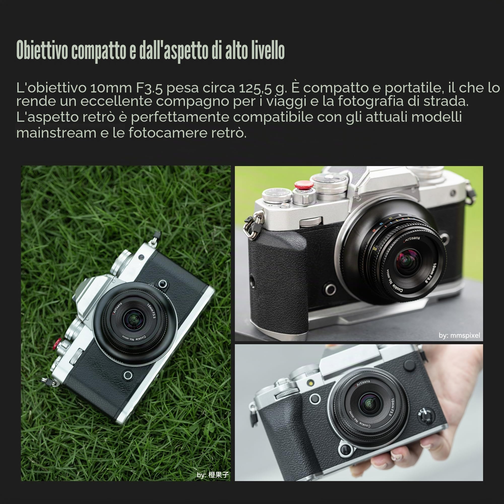 7artisans Obiettivo grandangolare MF F3.5 da 10 mm con obiettivo pancake a fuoco fisso APS-C per fotocamere mirrorless, compatibile con Nikon Z Zfc Z50 Z30
