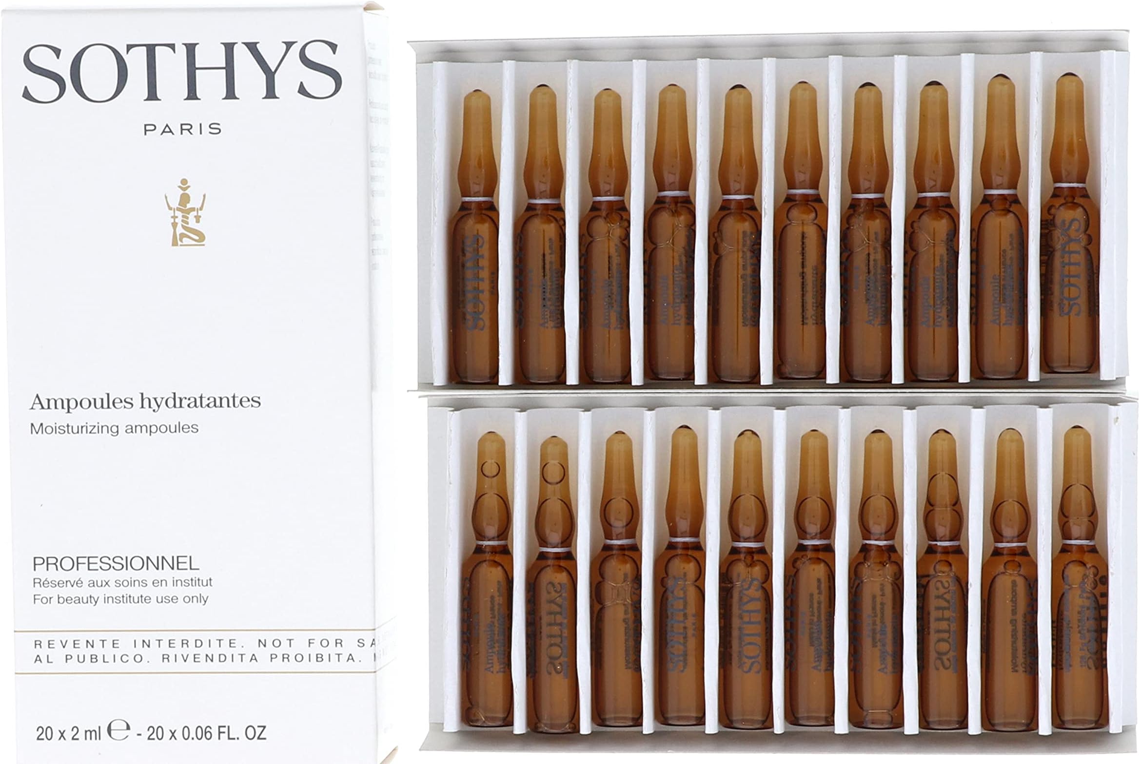 Sothys Moisturizing Ampoules 20 X 0.06oz./2ml. PRO