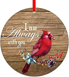 FaCraft Christmas Ornaments Christmas in Heaven,Red Cardinal Christmas Ornaments,3.5